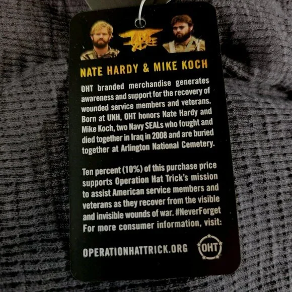 Colosseum Charcoal Michigan Wolverines OHT Military Appreciation Henley - XL - Picture 5 of 6